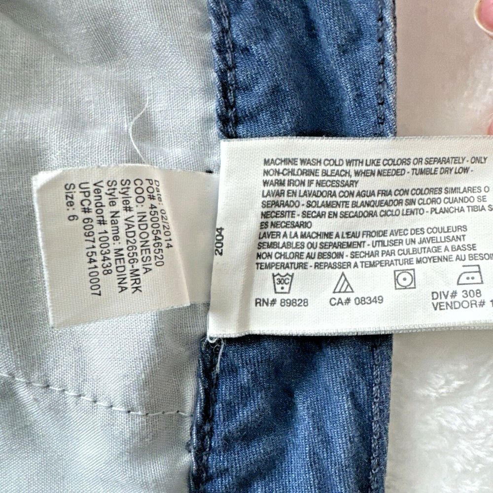 Nine West Vintage America Chambray Shorts Missy 6/28* fits 31" Soft Spun Denim - Picture 11 of 11